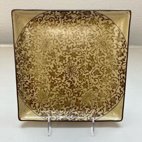 Sousaku Japan Sound Collection / Sushi 9 Inch Square Plate Stoneware - Picture 1 of 9